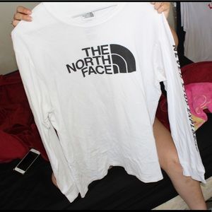 White long sleeve north face large men